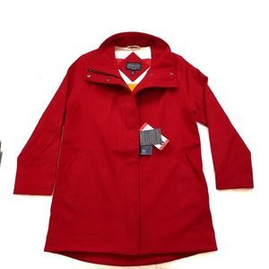 NEW with TAGS Wool Coat PENDLETON water resistant Medium RED
